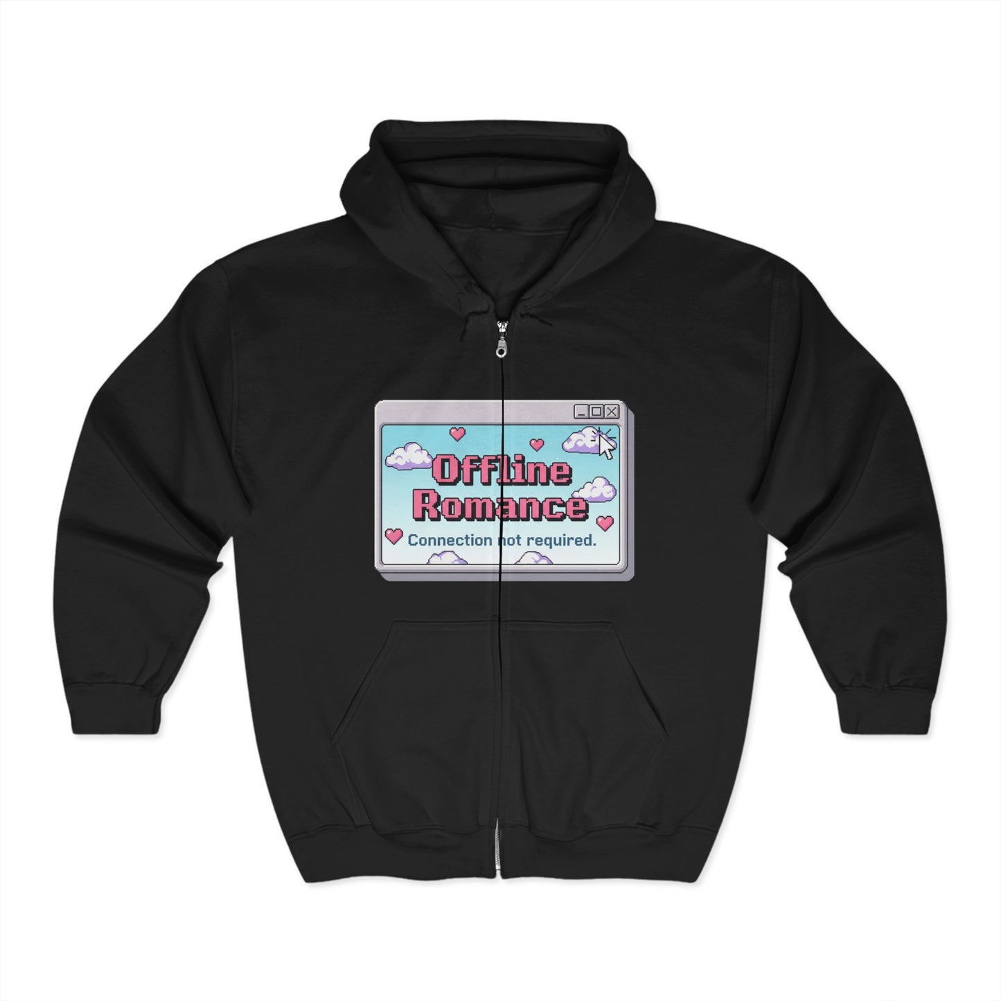 Full Zip Hooded Sweatshirt - Offline Romance