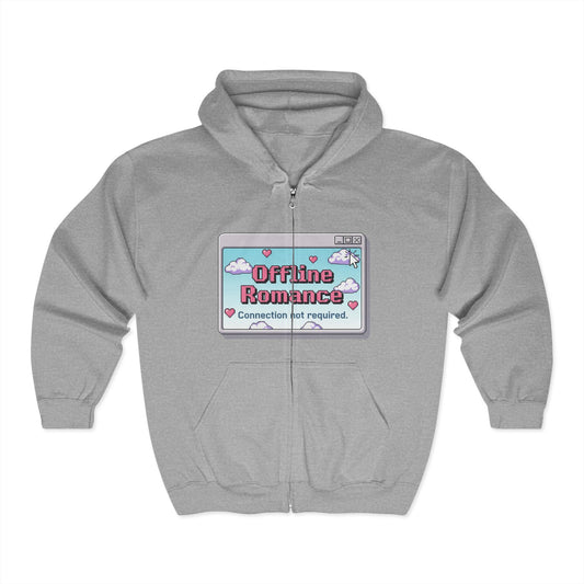Full Zip Hooded Sweatshirt - Offline Romance