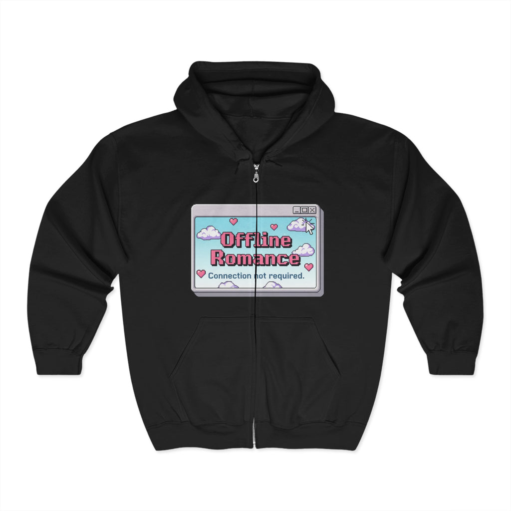 Full Zip Hooded Sweatshirt - Offline Romance