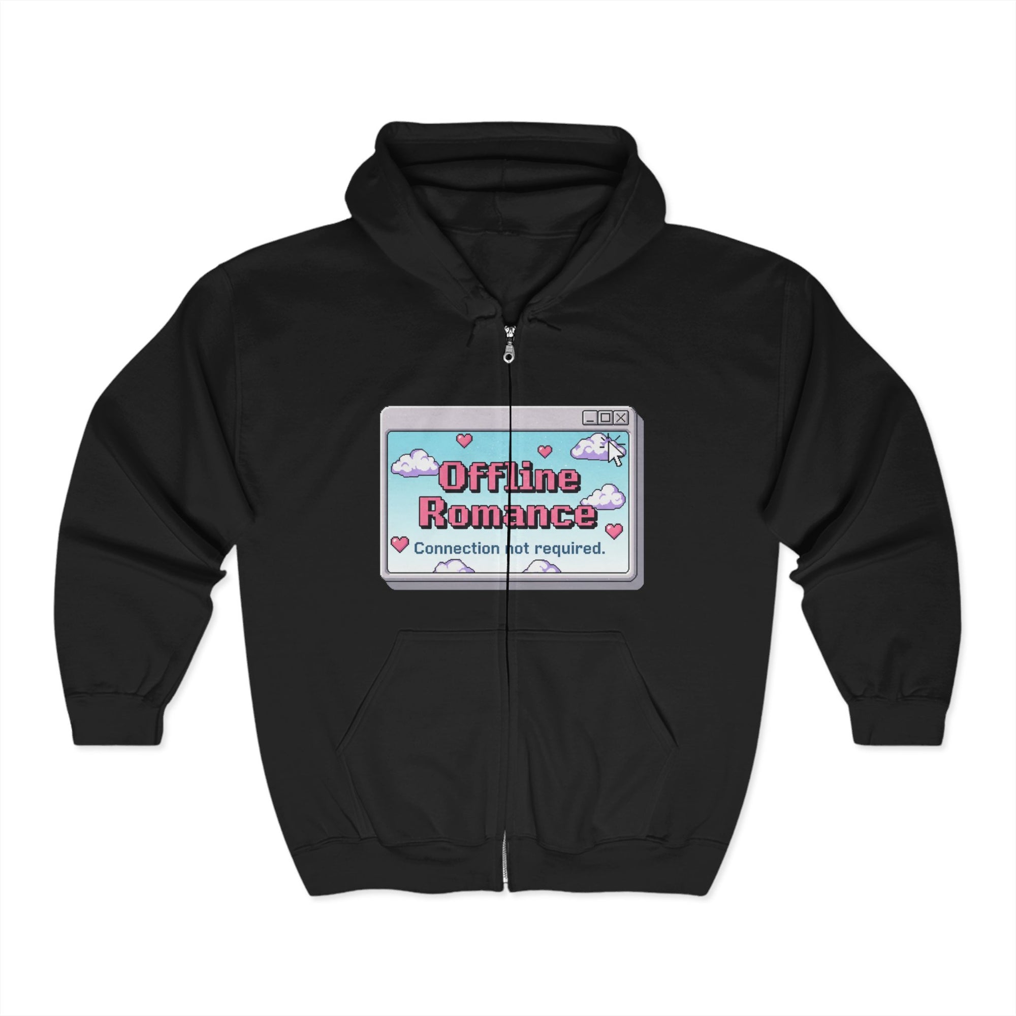 Full Zip Hooded Sweatshirt - Offline Romance