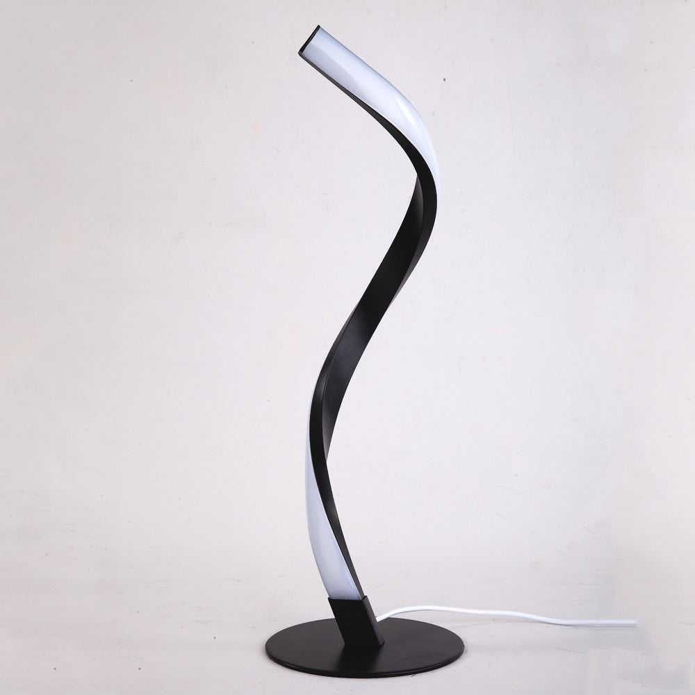 Spiral Table Lamp for Bedroom Nightstand - Sparkii
