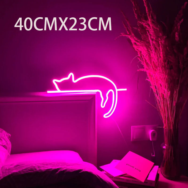 Neon Cat LED Room Decoration Light - Sparkii