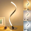 Spiral Table Lamp for Bedroom Nightstand