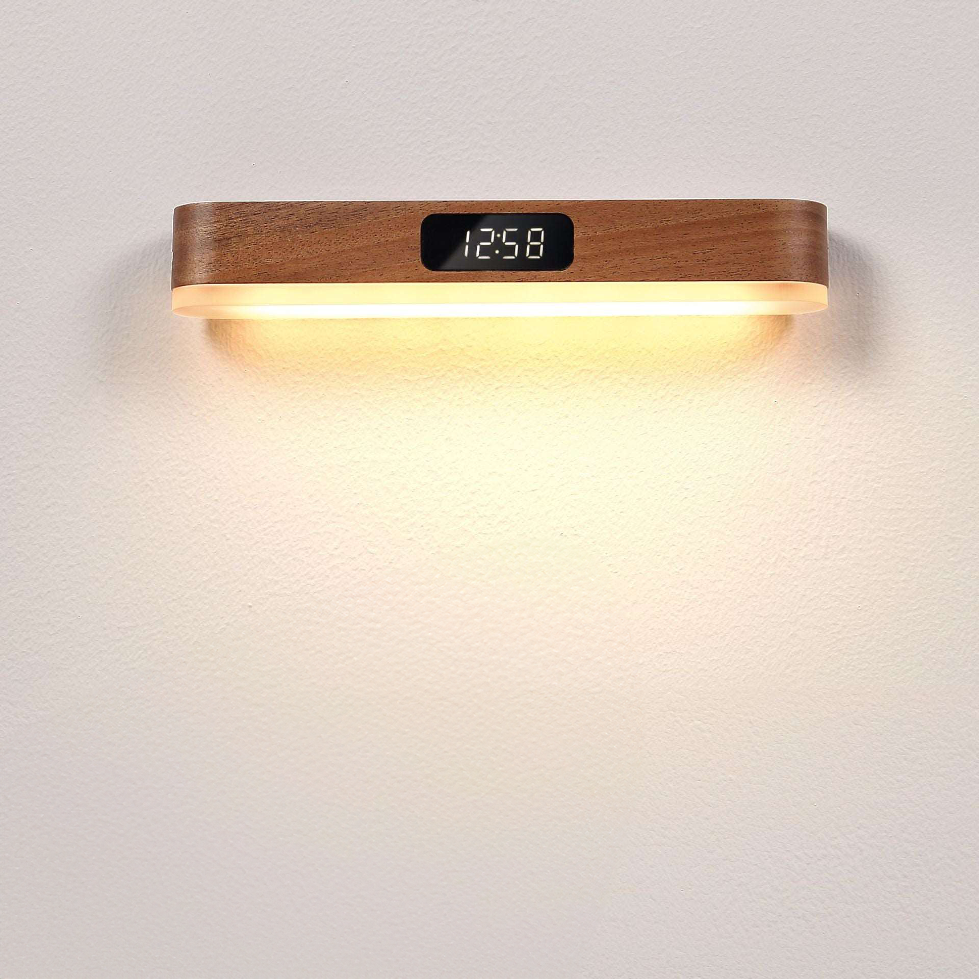 Remote Controlled Wood Clock Light